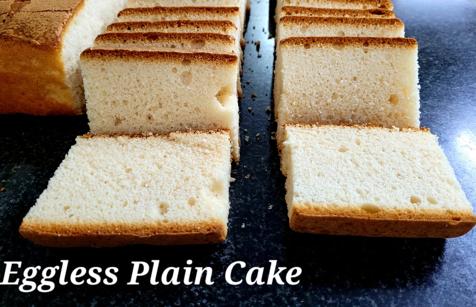 Eggless Plain Cake